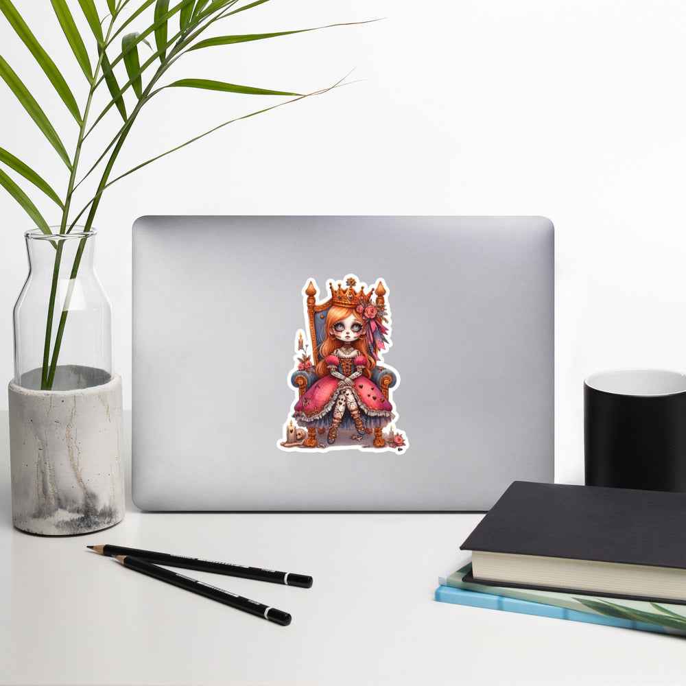 Zombie princess Halloween sticker ZMPR01