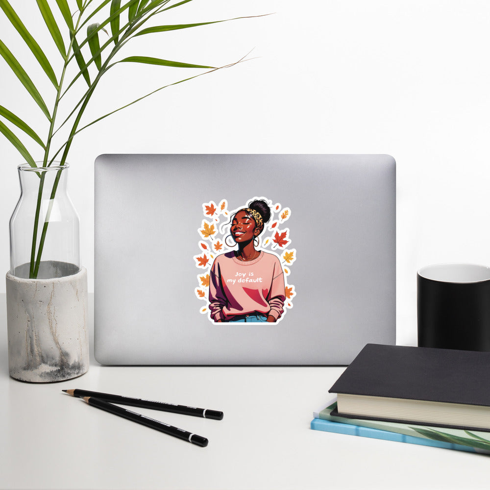 Fall autumn girl sticker FG1P07
