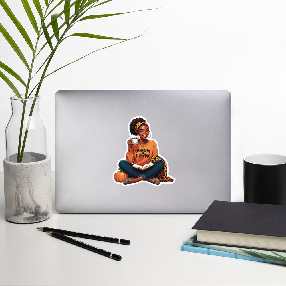 Fall autumn girl sticker FG1P08