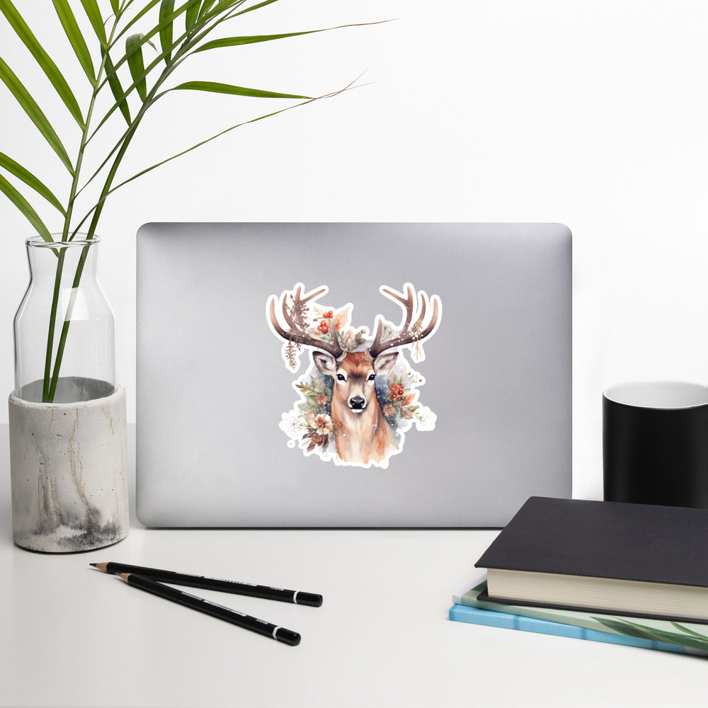 Christmas deer winter sticker MIHC07