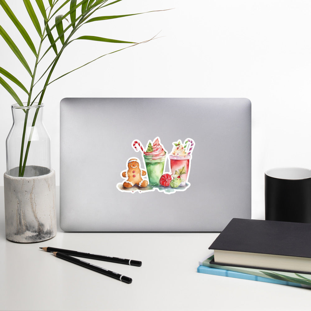 Christmas sticker coffee cookie sticker CHSH39