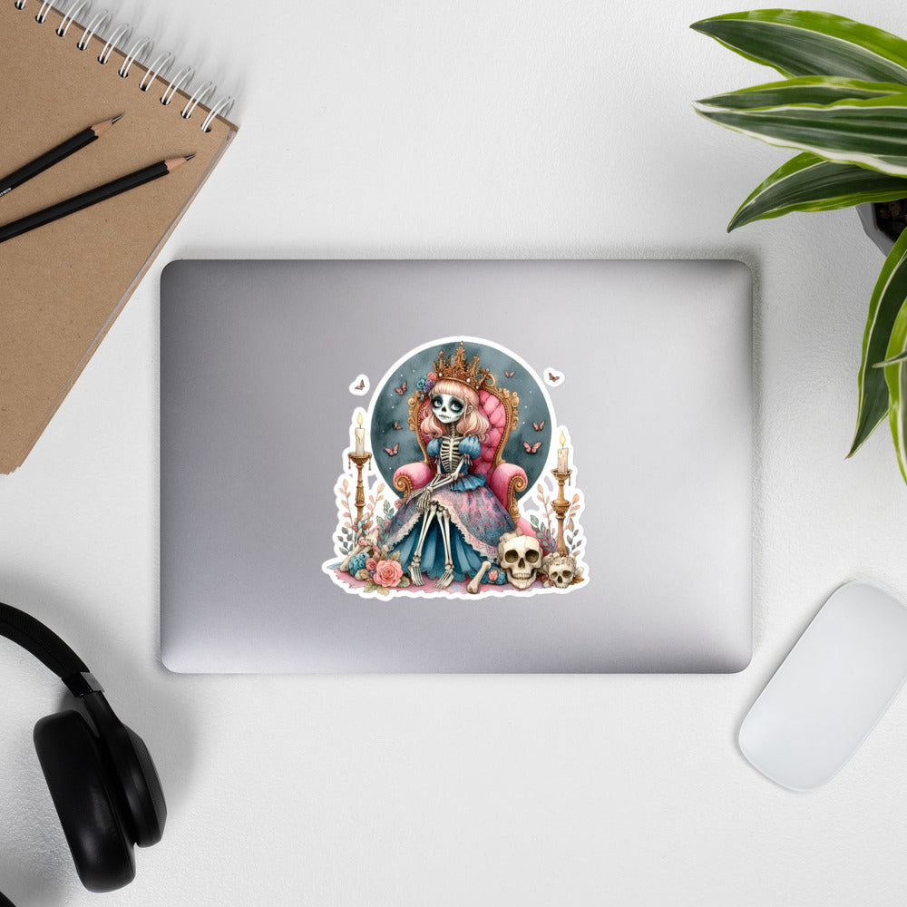 Zombie princess Halloween sticker ZMPR03