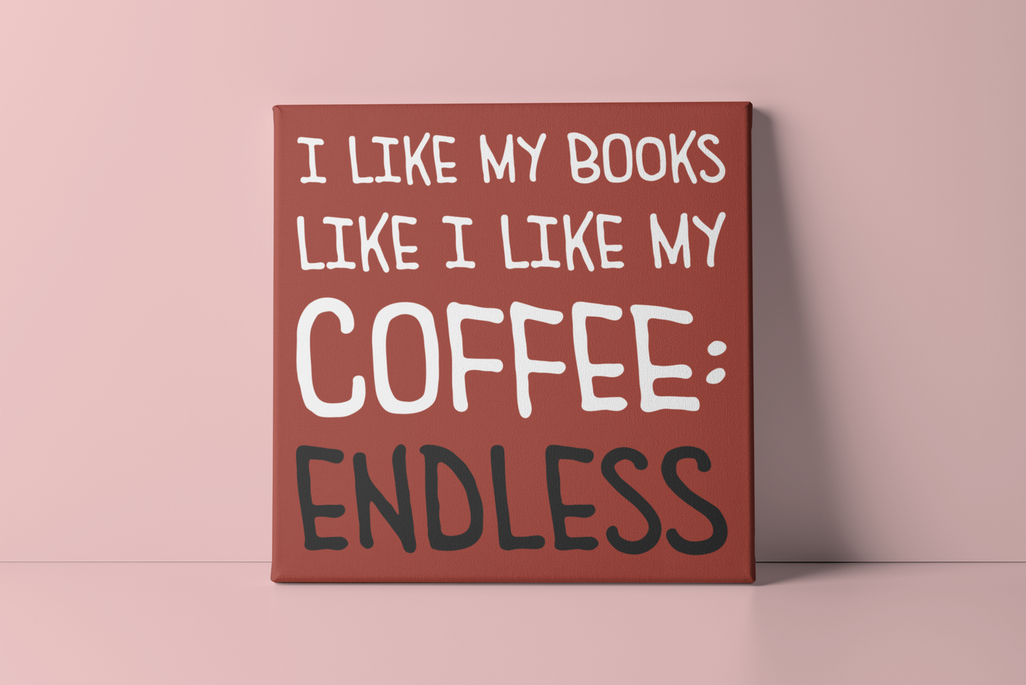 Bookish canvas print BRC13