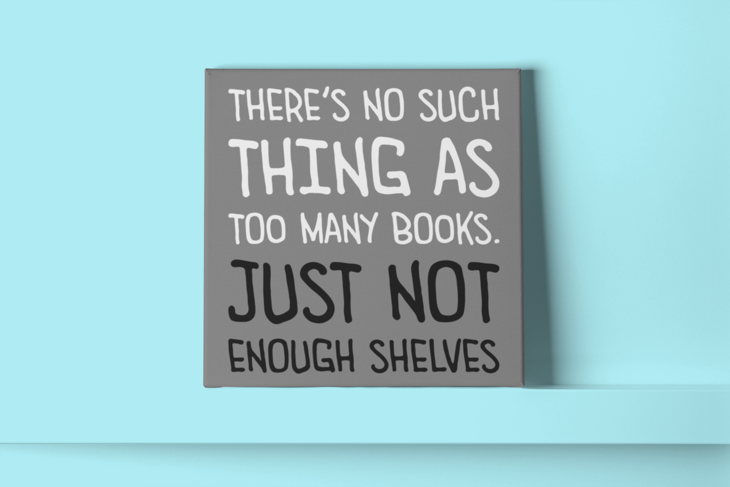 Bookish canvas print BRC15