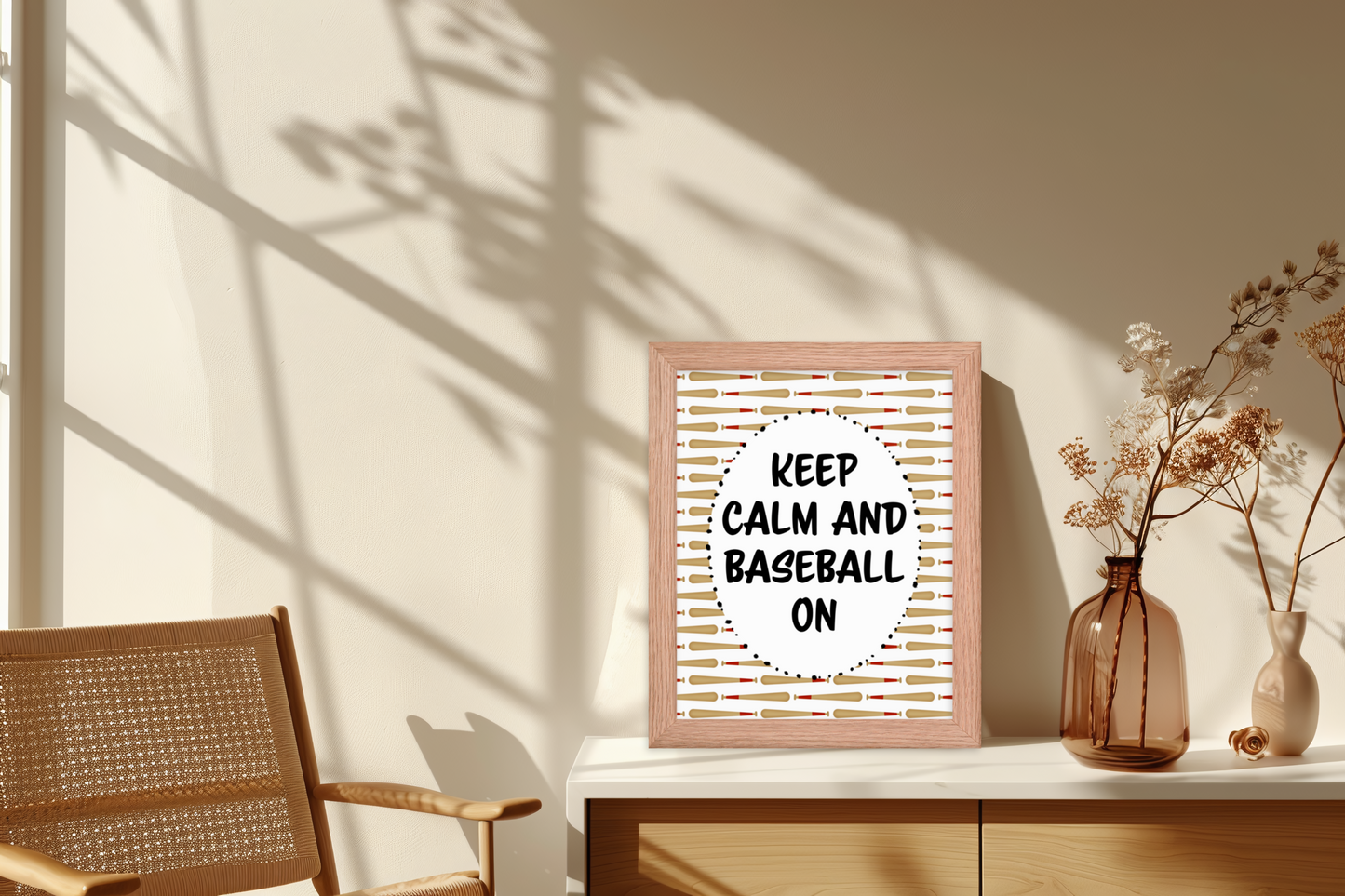 Baseball poster PNG print file BSFU03