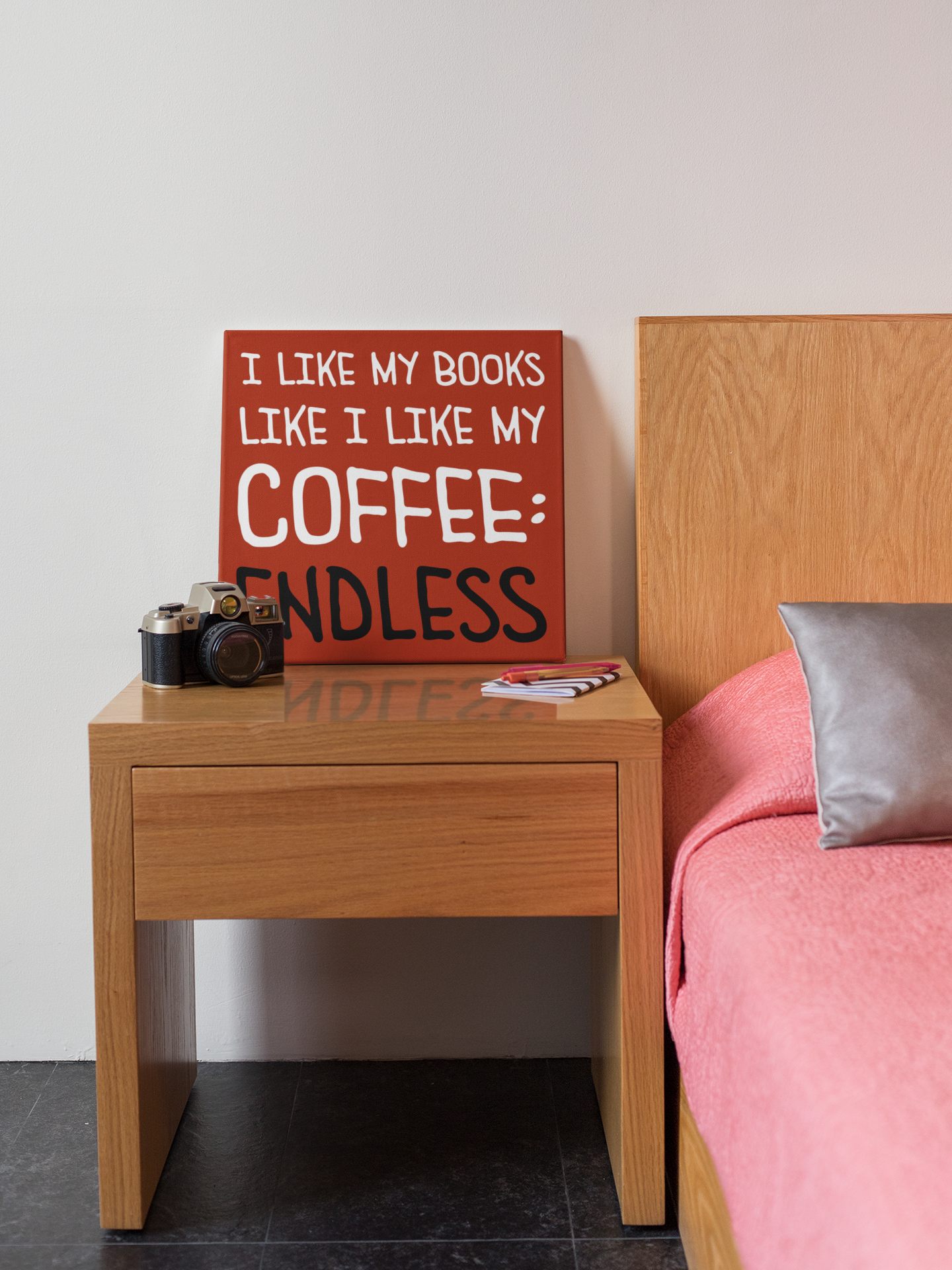 Bookish canvas print BRC13