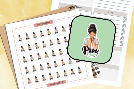 40 Pray Planner stickers sheet - SPDC01