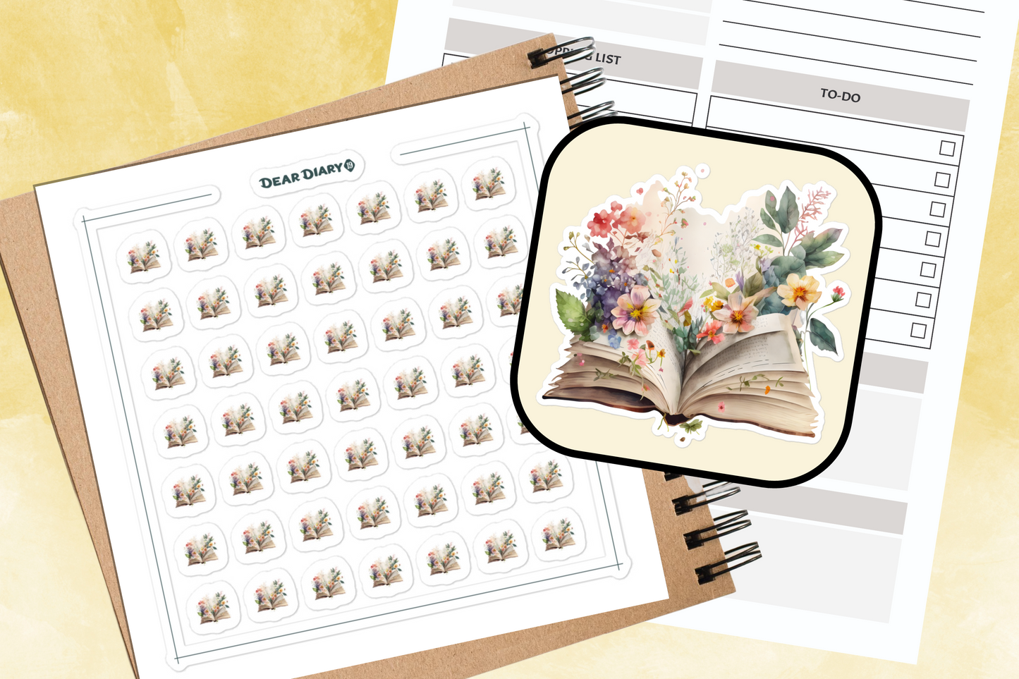 49 Reading planner stickers sheet - FBSH04